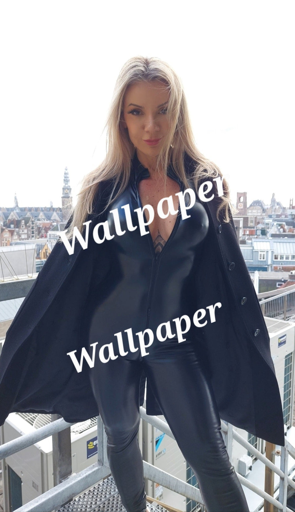 Wallpaper - leather catsuit