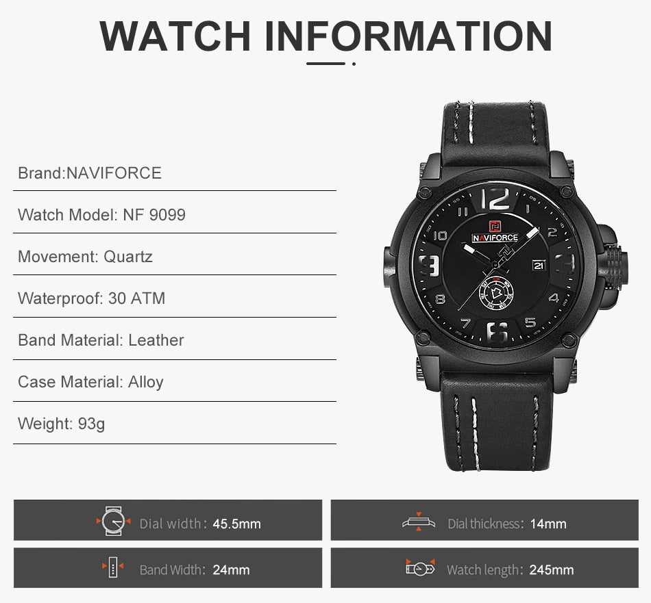 NAVIFORCE  NF9099BWB