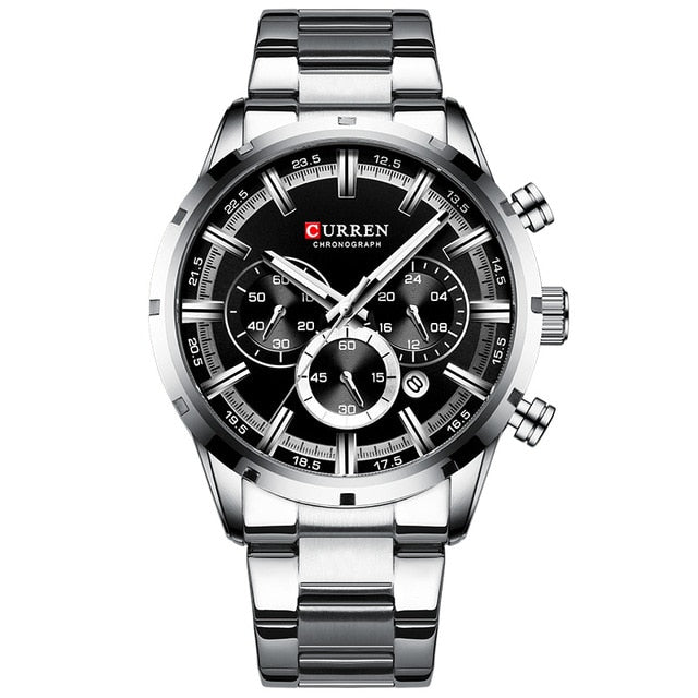 CURREN Men Watch Top Brand Luxury Full Steel Waterproof